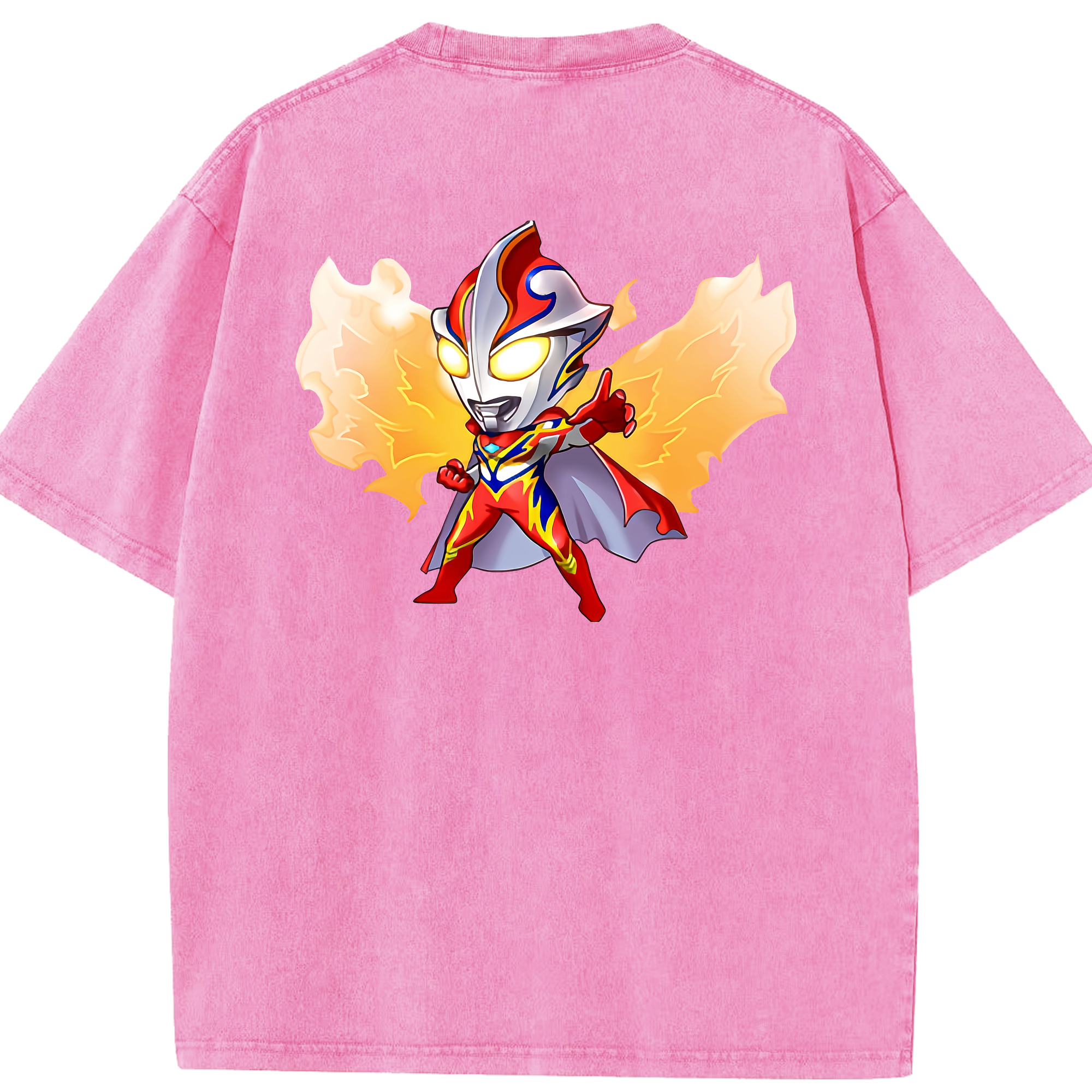 （画像用） ウルトラマン Ultraman 綿100% ヴィンテージ風 半袖Tシャツ（背面プリント）